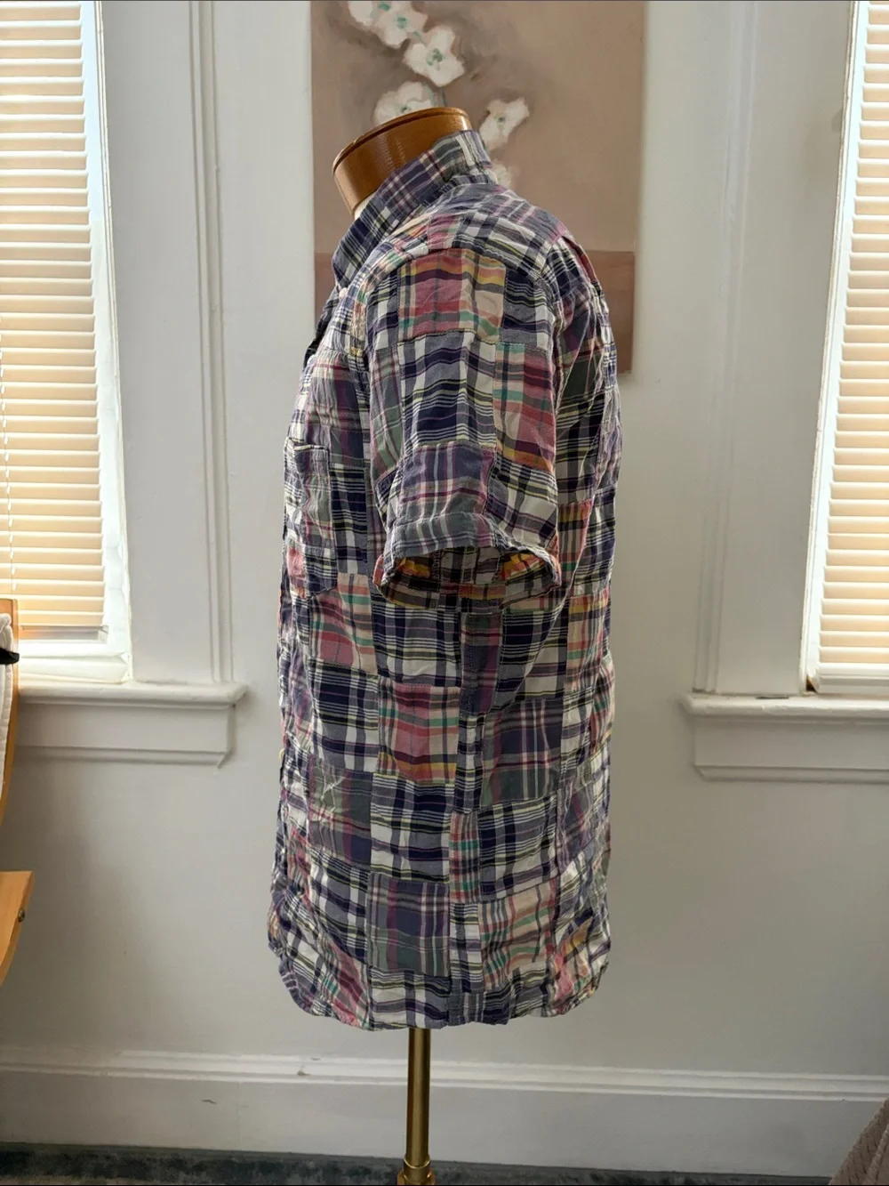 J.crew Men's Multicolor Plaid Short-Sleeve Button-Down Shirt